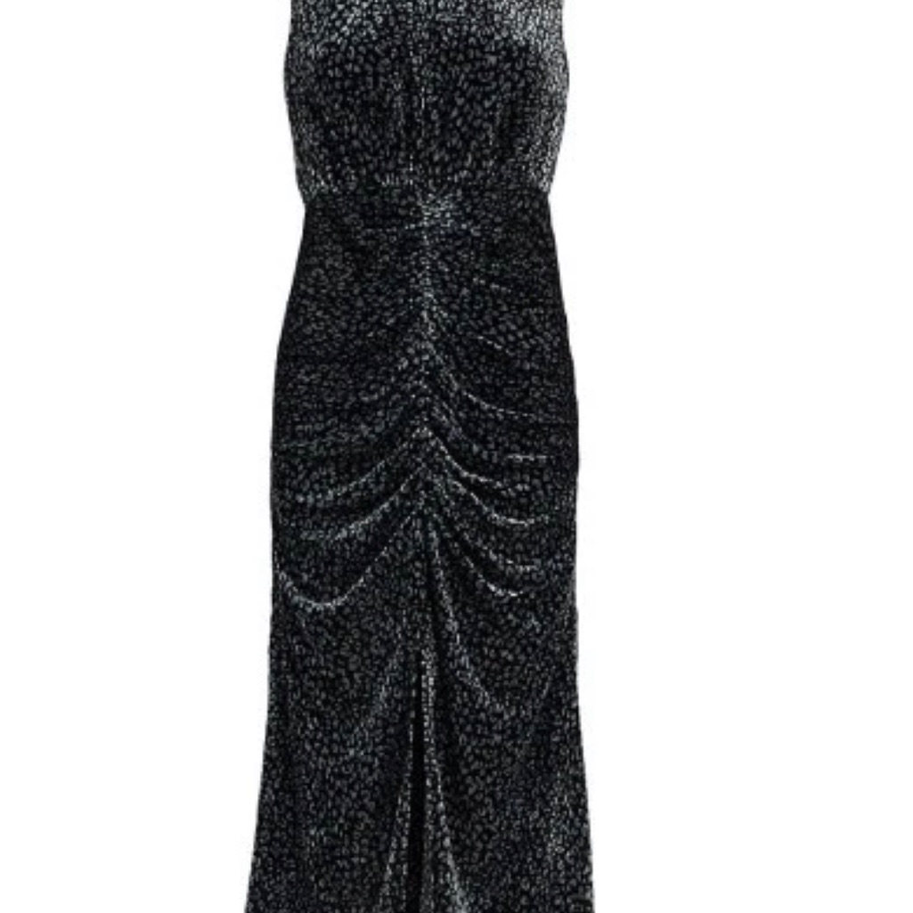 Ramy Brook Women's Lennon Speckled Ruched Midi-Dress Nwt